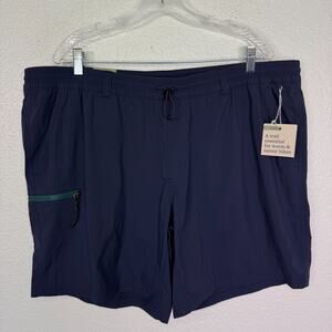 REI Trail Made Shorts Mens 2XL Hiking Hike Outdoors Camp UPF 50 Nylon Blue XXL